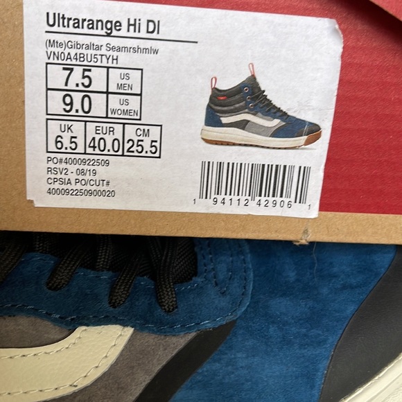 Vans Ultrarange Hi Dl MTE Gibraltar Sea / Marshmallow sneakers WMNS boots - Picture 16 of 16